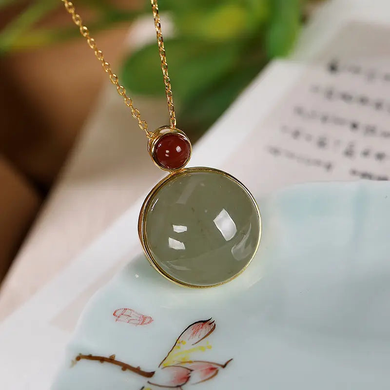 Collier saphir argent pierre naturelle femme
