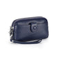 Portefeuille long cuir véritable femme pochette chaîne bandoulière