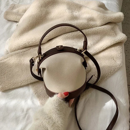 Sac bucket femme tendance bandoulière épaule automne hiver