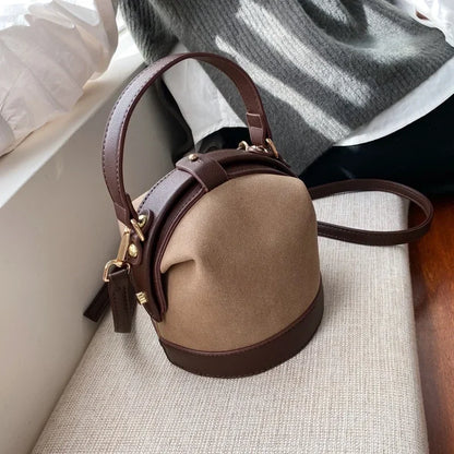 Sac bucket femme tendance bandoulière épaule automne hiver