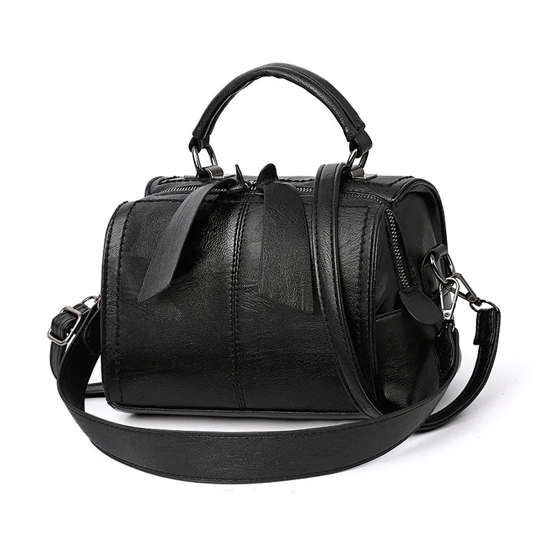 Sac à main carré nœud style coréen cuir souple bandoulière