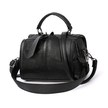 Sac à main carré nœud style coréen cuir souple bandoulière