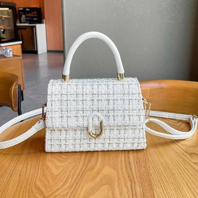 Sac à main femme tendance 2026 simili cuir motif carreaux