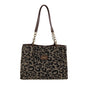 Sac cabas léopard vintage femme