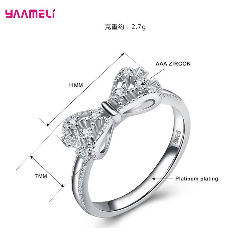 Bague argent 925 certifié zircon AAA femme