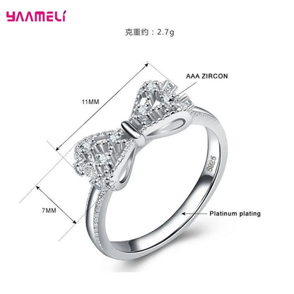 Bague argent 925 certifié zircon AAA femme