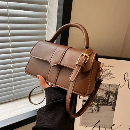 Sac satchel cuir vintage femme