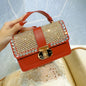 Sac luxe chaîne strass femme élégant