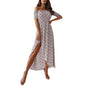 Robe florale épaules dénudées style bohème femme