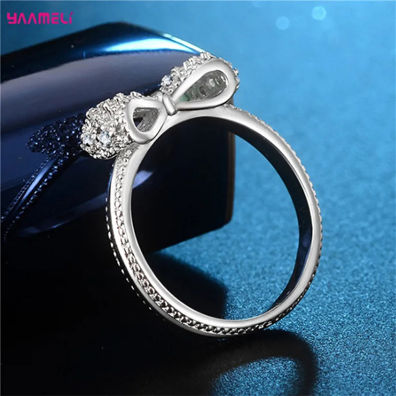 Bague argent 925 certifié zircon AAA femme