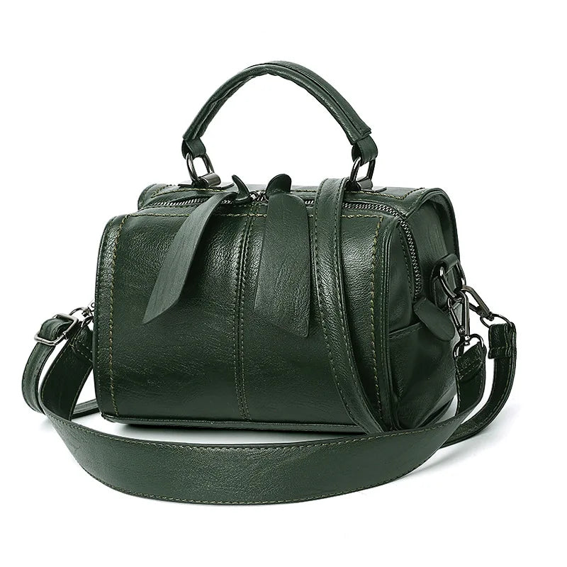 Sac à main carré nœud style coréen cuir souple bandoulière