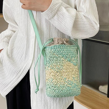 Sac raphia bohème plage femme été