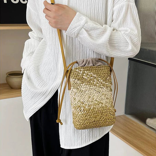 Sac raphia bohème plage femme été