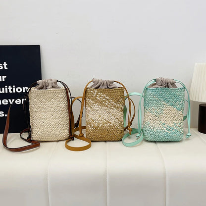 Sac raphia bohème plage femme été