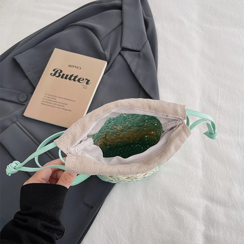 Sac raphia bohème plage femme été