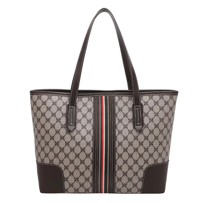 Sac tote imprimé rétro cabas femme