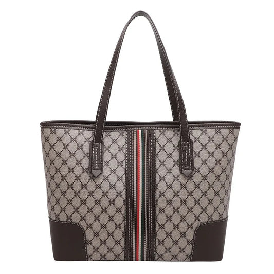 Sac tote imprimé rétro cabas femme
