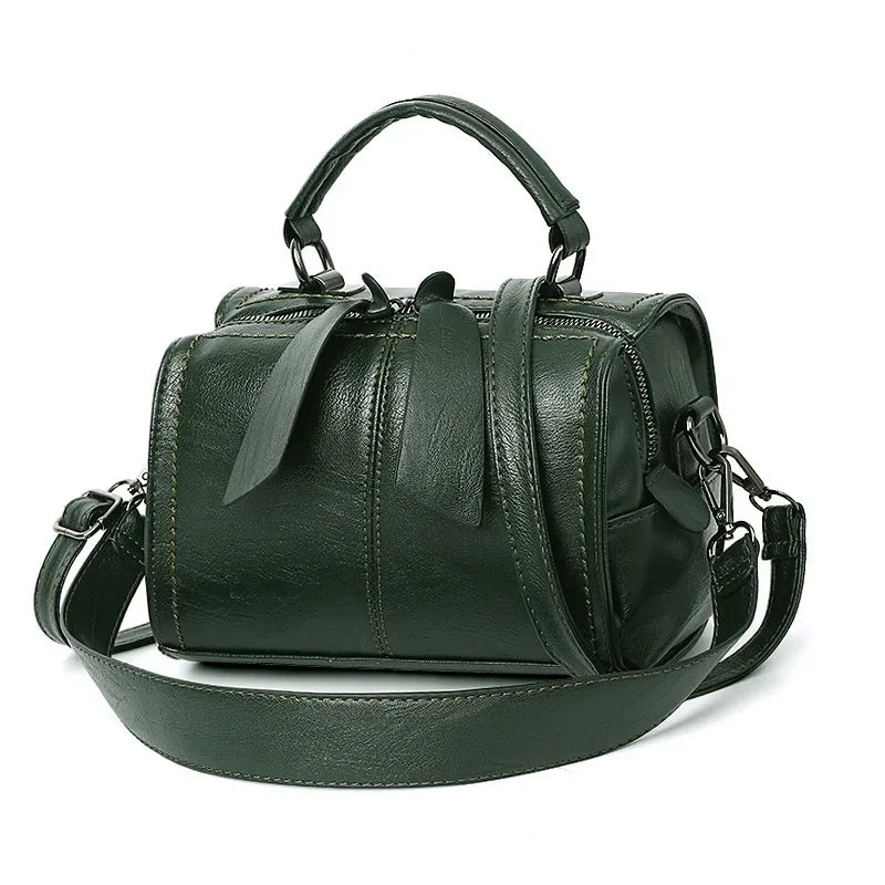 Sac à main carré nœud style coréen cuir souple bandoulière