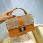 Sac luxe chaîne strass femme élégant