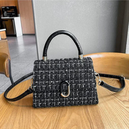 Sac à main femme tendance 2026 simili cuir motif carreaux
