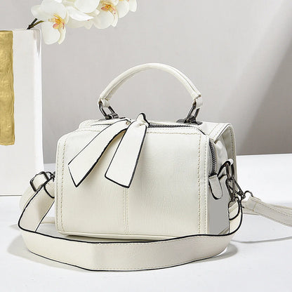Sac à main carré nœud style coréen cuir souple bandoulière