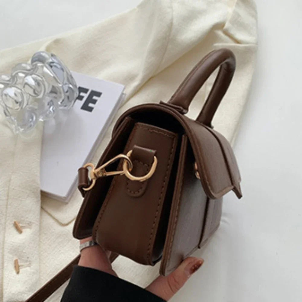 Sac satchel cuir vintage femme