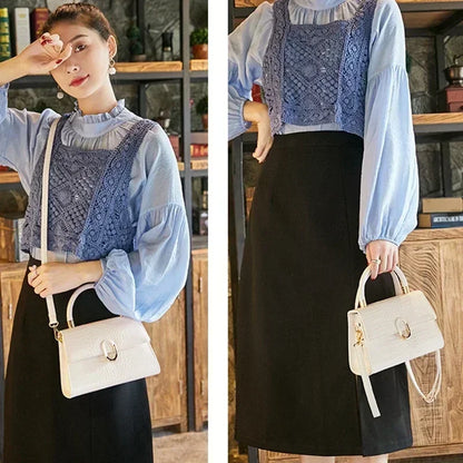 Sac à main femme tendance 2026 simili cuir motif carreaux