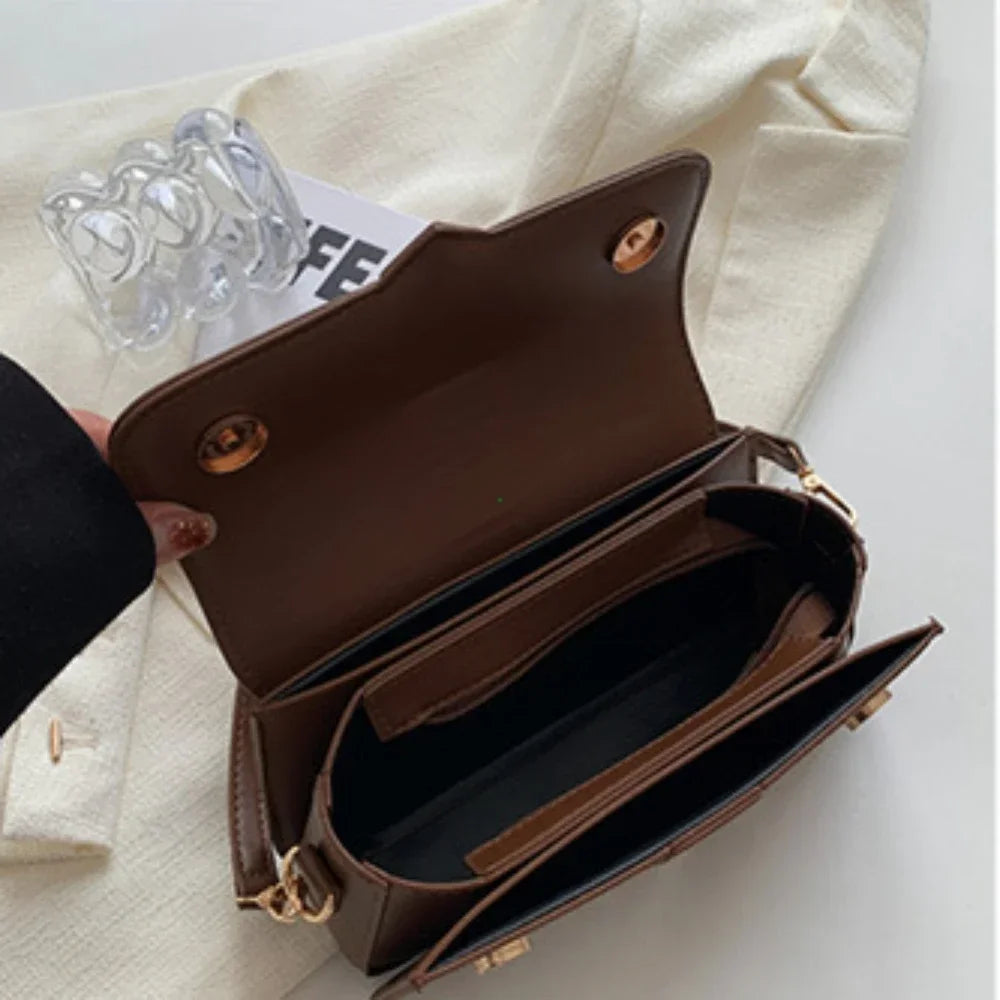 Sac satchel cuir vintage femme