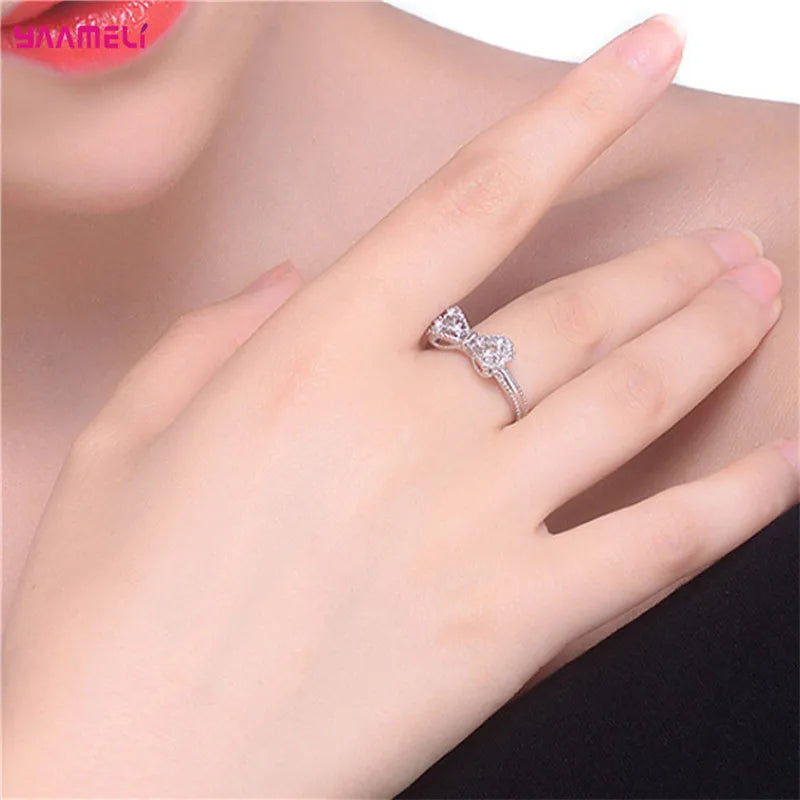 Bague argent 925 certifié zircon AAA femme
