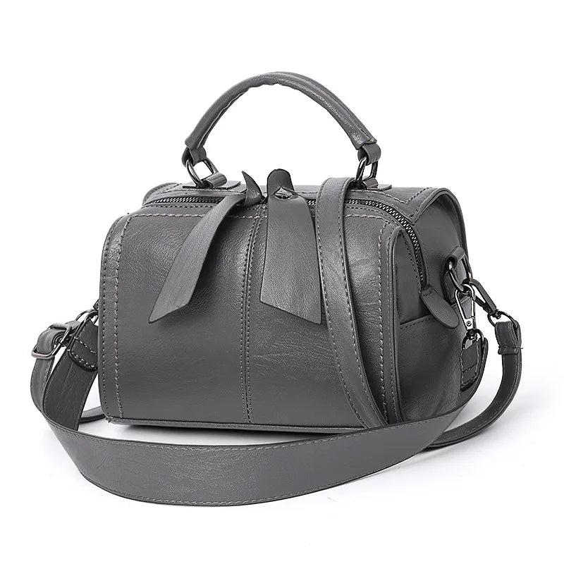 Sac à main carré nœud style coréen cuir souple bandoulière